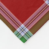 MacBain MacBean Scottish Clan Tartan Kariert Fleecedecke (Ecke)