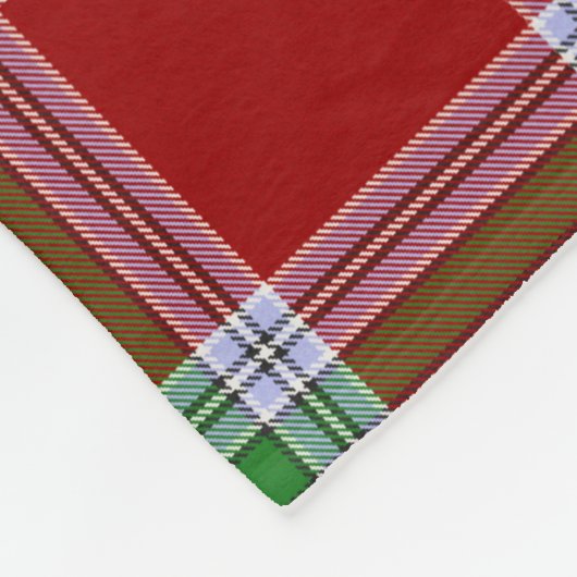 MacBain MacBean Scottish Clan Tartan Kariert Fleecedecke (Ecke)