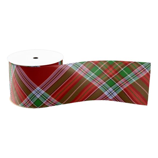 MacBain MacBean Scottish Clan Tartan Kariert Ripsband (Spule)