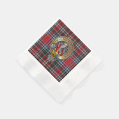MacBain Tartan & Abzeichen Serviette (Ecke)