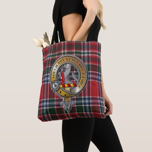 MacBain Tartan & Abzeichen Tasche (Von Nahem)
