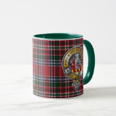 MacBain Tartan & Abzeichen Tasse (VorderseiteRechts)