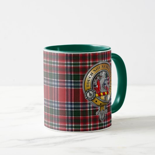 MacBain Tartan & Abzeichen Tasse (VorderseiteRechts)