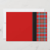 MacBean Ancient Tartan Wedding Einladung (Rückseite)