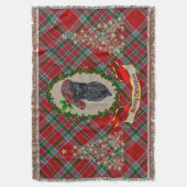 MacBean Scottie Dog Christmas Throw Blanket Decke (Vorderseite Vertikal)