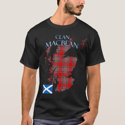 MacBean Scottish Clan Tartan Scotland T-Shirt (Vorderseite)
