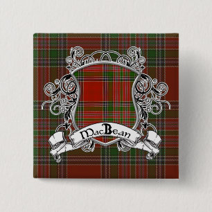 MacBean Tartan-Schild Button