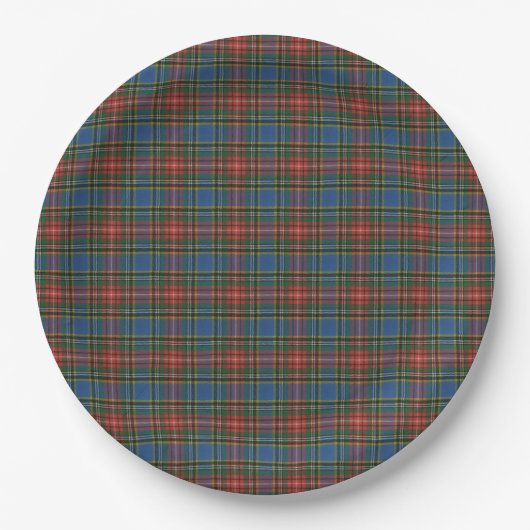 MacBeth A Scottish Clan Tartan Pappteller (Vorderseite)