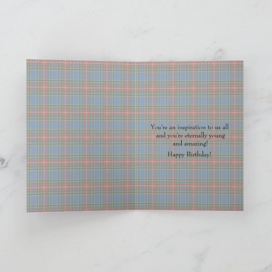 MacBeth Ancient Scottish Tartan Humorous Birthday Karte (Innenseite)