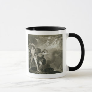 Macbeth, Banquo und die drei Hexen auf dem Heide Tasse