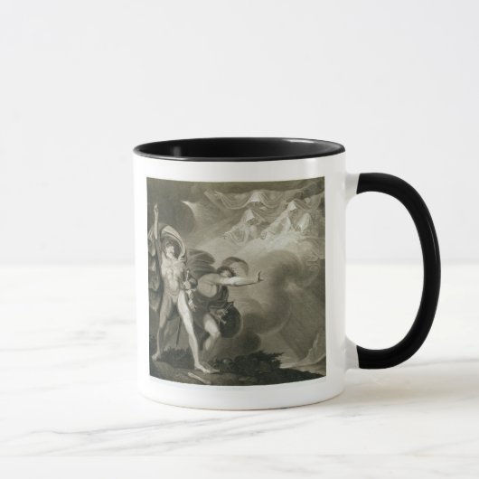 Macbeth, Banquo und die drei Hexen auf dem Heide Tasse (Rechts)