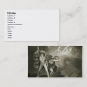 Macbeth, Banquo und die drei Hexen auf dem Heide Visitenkarte (Vorne/Hinten)