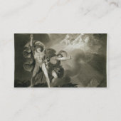 Macbeth, Banquo und die drei Hexen auf dem Heide Visitenkarte (Rückseite)