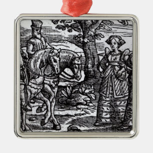 Macbeth, Banquo und die drei Hexen Ornament Aus Metall
