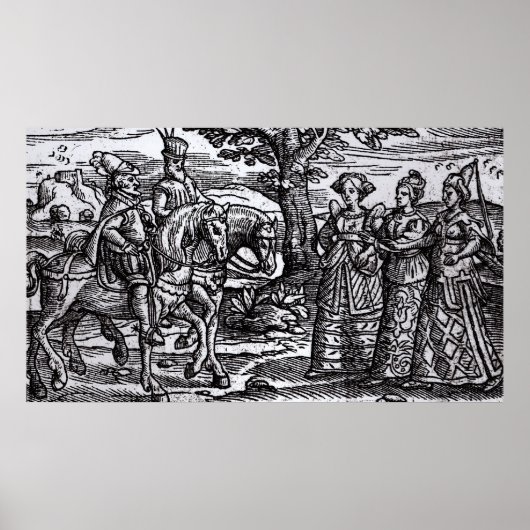 Macbeth, Banquo und die drei Hexen Poster (Vorne)