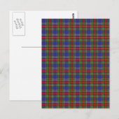 MacBeth-Clan-Tartan Postkarte (Vorne/Hinten)