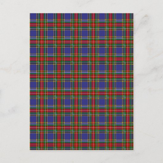 MacBeth-Clan-Tartan Postkarte (Vorderseite)