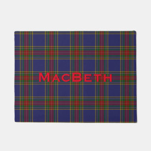 MacBeth-Clan-Tartan-Teppich Fußmatte
