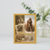 Macbeth, das Spiel 1884 Postkarte (Stehend Vorderseite)