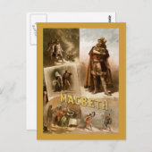 Macbeth, das Spiel 1884 Postkarte (Vorne/Hinten)