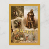 Macbeth, das Spiel 1884 Postkarte (Vorderseite)