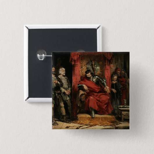 Macbeth, der die Mörder anweist Button (Vorne & Hinten)