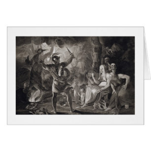 Macbeth, die drei Hexen und Hecate in Tat IV, S
