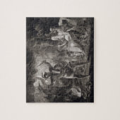 Macbeth, die drei Hexen und Hecate in Tat IV, S Puzzle (Vertikal)