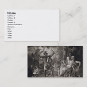 Macbeth, die drei Hexen und Hecate in Tat IV, S Visitenkarte (Vorne/Hinten)