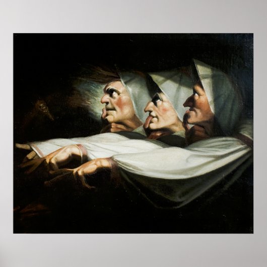 "Macbeth", die seltsamen Schwestern von Henry Fuse Poster (Vorne)