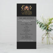 Macbeth "etwas böses" Zitat (Goldversion) Einladung (Stehend Vorderseite)