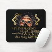 Macbeth "etwas böses" Zitat (Goldversion) Mousepad (Mit Mouse)