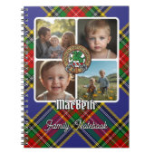 MacBeth Familienfoto-Collage Notizblock (Vorderseite)