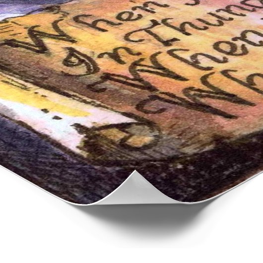 Macbeth Hexches Poster (Ecke)