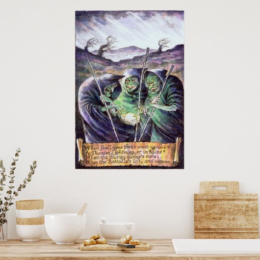 Macbeth Hexches Poster (Küche)