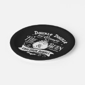 Macbeth Hexen Rechtschreibtypografie Halloween Pappteller (Schrägansicht)