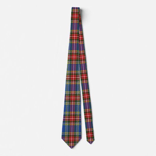 MacBeth Modern Tartan Kariert schottisch farbig Krawatte (Vorderseite)