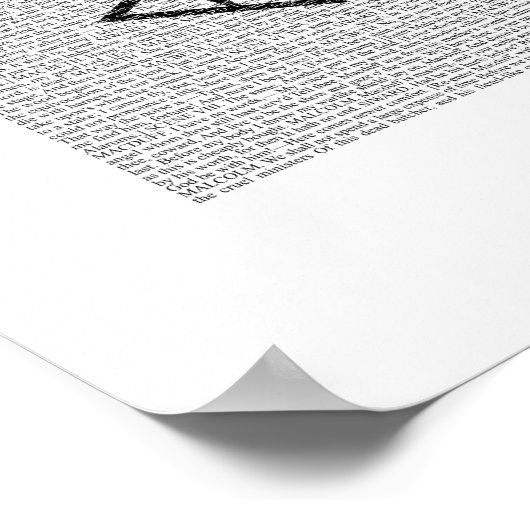 Macbeth Night Full Text Poster (Ecke)