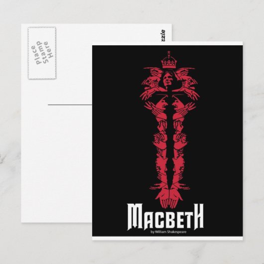 Macbeth Postkarte (Vorne/Hinten)