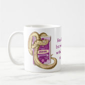 Macbeth Rote Bücher über Hexen Kaffeetasse (Links)