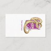 Macbeth Rote Bücher über Hexen Visitenkarte (Rückseite)