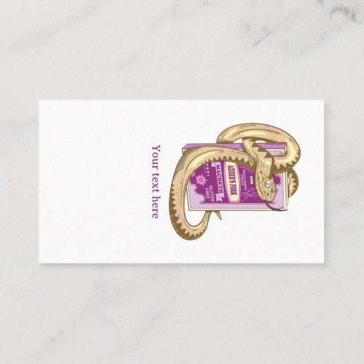 Macbeth Rote Bücher über Hexen Visitenkarte (Rückseite)