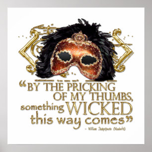 Macbeth "Something Wicked" Angebot (Gold Version) Poster