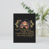 Macbeth "Something Wicked" Angebot (Gold Version) Postkarte (Stehend Vorderseite)