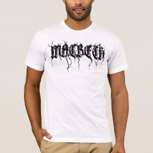 MACBETH-T - Shirt-Schwarz-Beschriftung T-Shirt