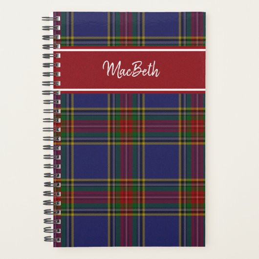MacBeth Tartan Karierter Planer (Vorderseite)