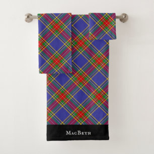 MacBeth Tartan Kariertes schottisches Muster Badhandtuch Set