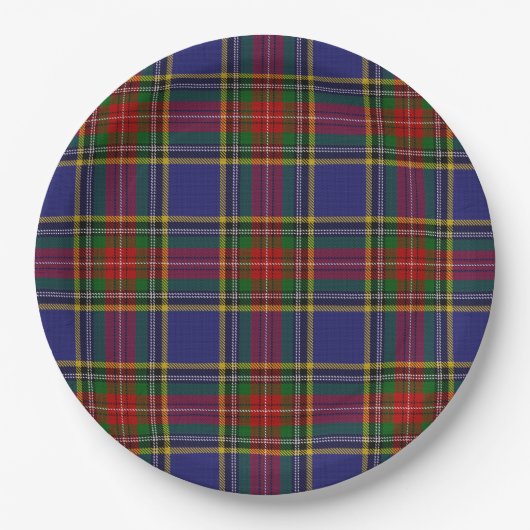 MacBeth Tartan Pappteller (Vorderseite)