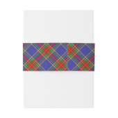 MacBeth Tartan Plädoyer Scottish Pattern Einladungsbanderole (Rückseitenbeispiel)