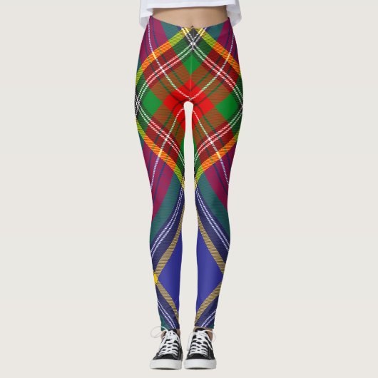 MacBeth Tartan Plädoyer Scottish Pattern Leggings (Vorderseite)